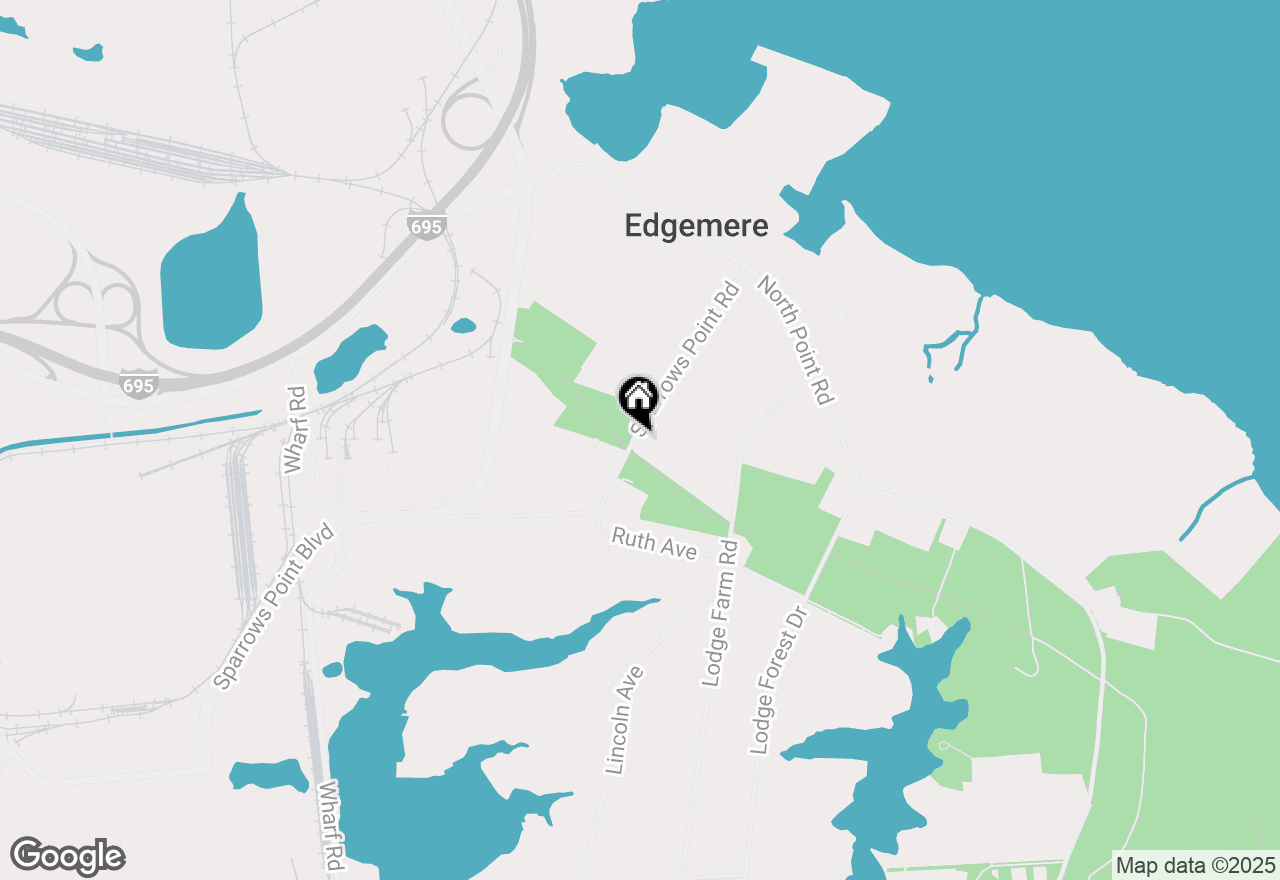 Map of 2703 Sparrows Point Road, Baltimore, MD 21219