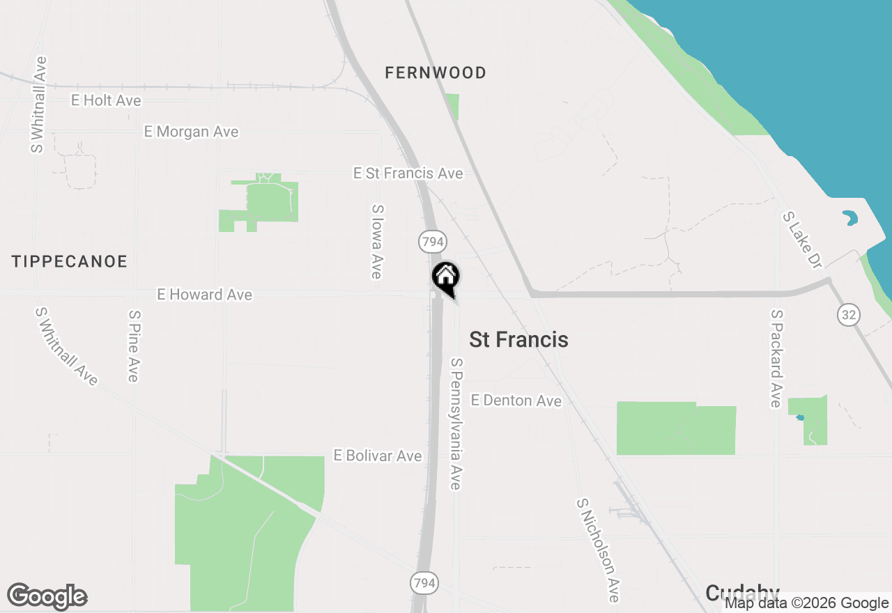 Map of 3923 S Pennsylvania Ave, St. Francis, WI 53235