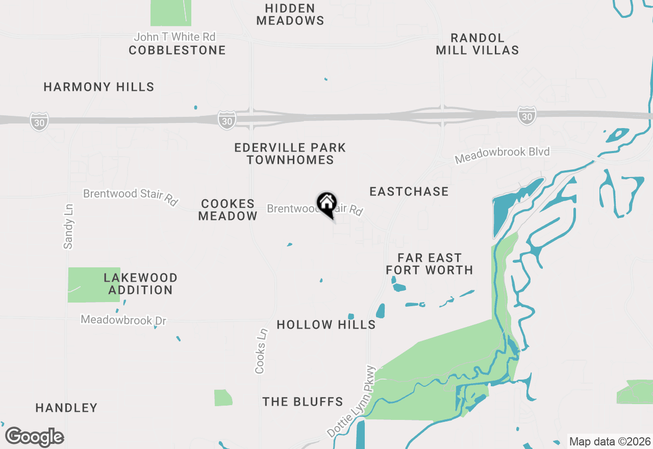 Map of 1825 Kingsbrook Trail, Fort Worth, TX 76120