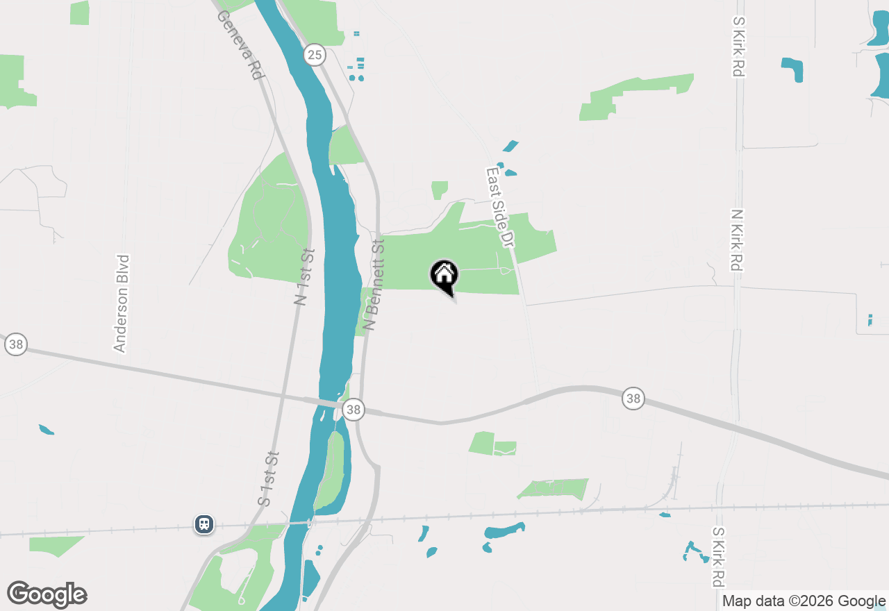 Map of 404 Woodward Avenue, Geneva, IL 60134