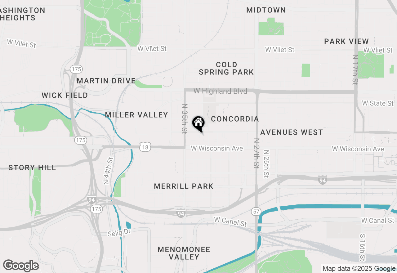 Map of 748 N 34th St #750, Milwaukee, WI 53208