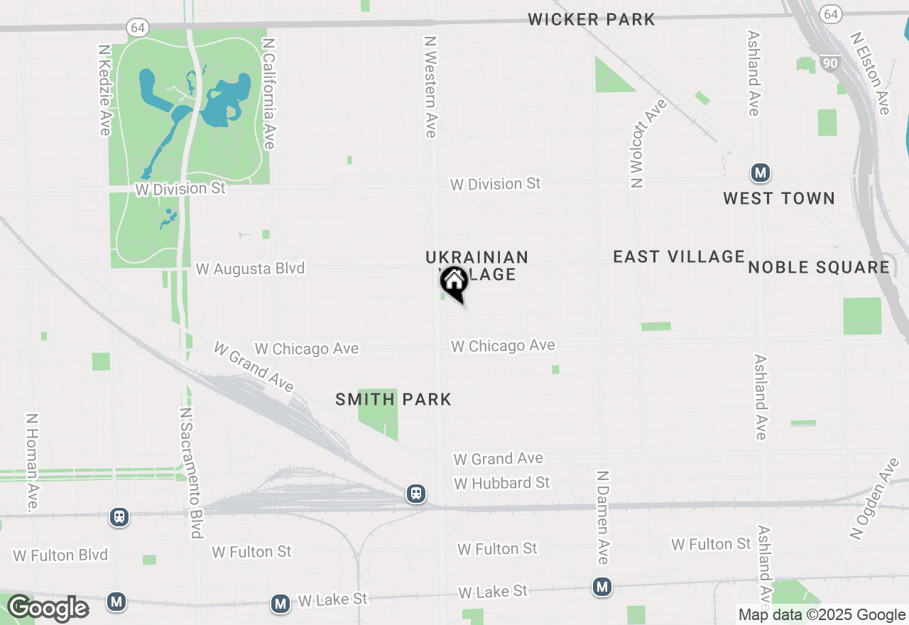 Map of 2335 W Iowa Street #2R, Chicago, IL 60622