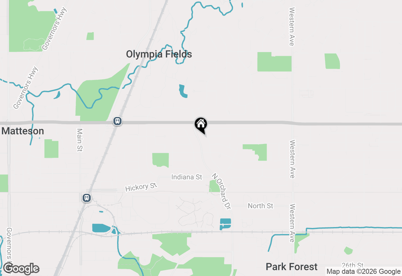 Map of 417 N Orchard Drive, Park Forest, IL 60466