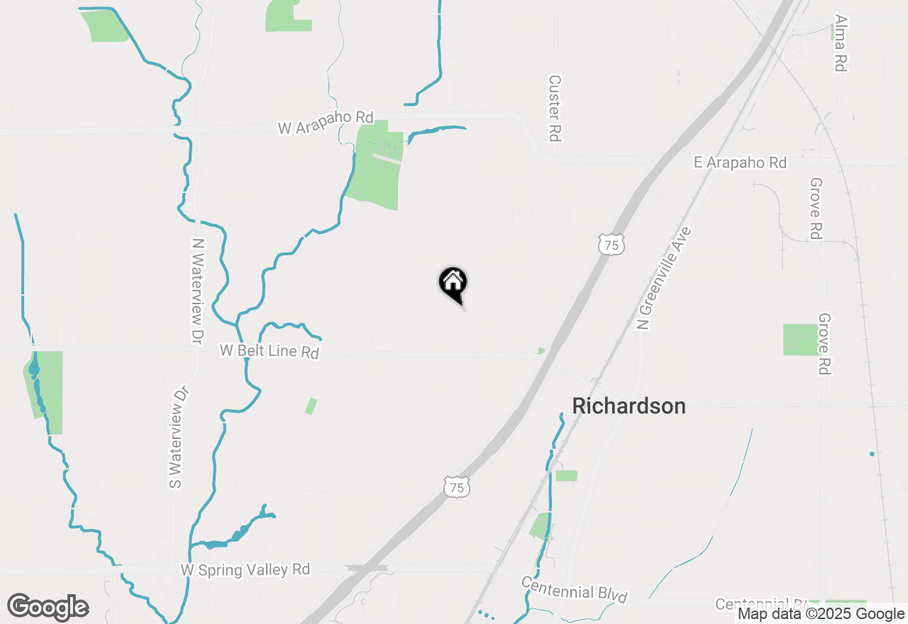 Map of 608 Westwood Drive, Richardson, TX 75080