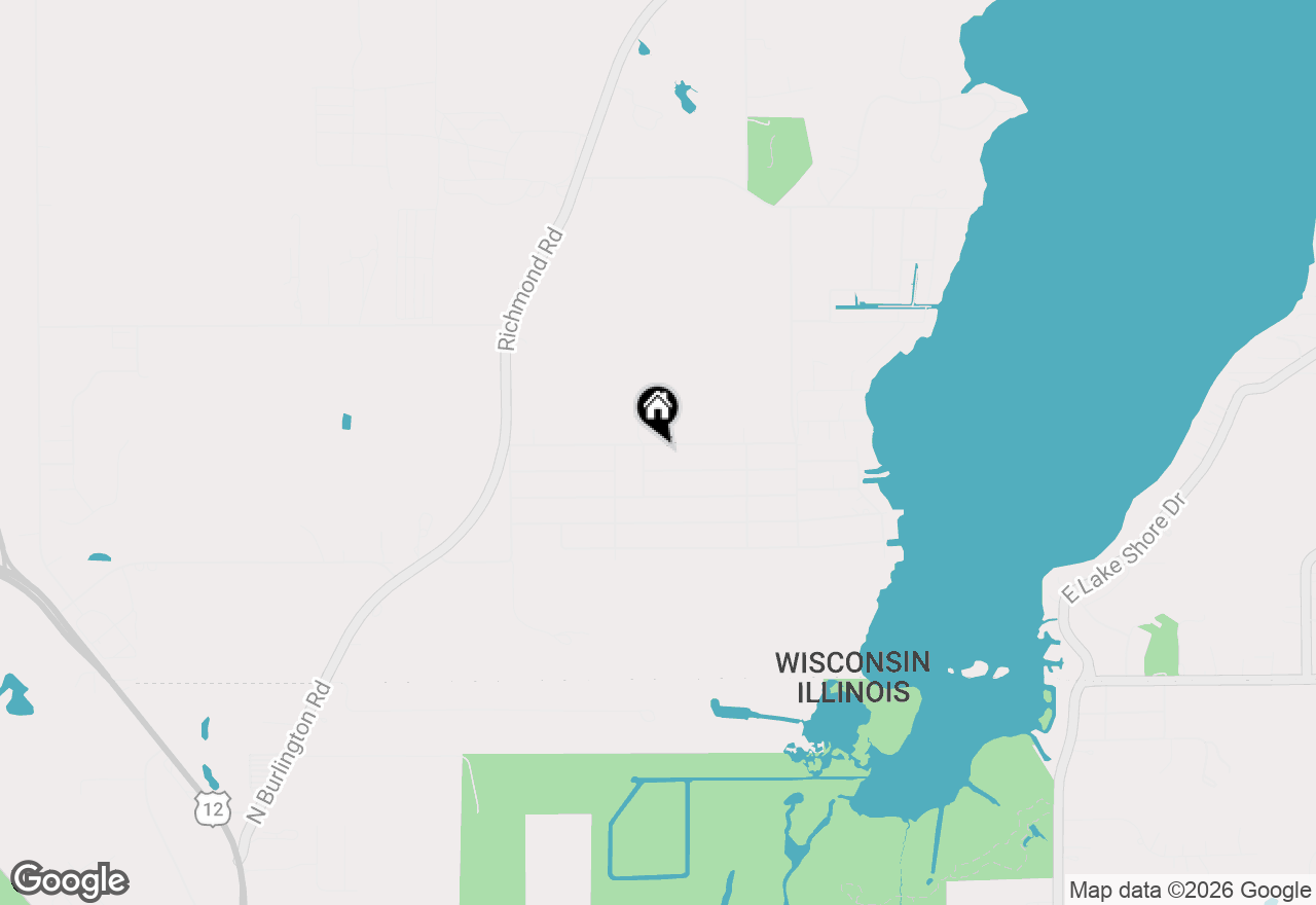 Map of 1825 Esch Rd, Twin Lakes, WI 53181