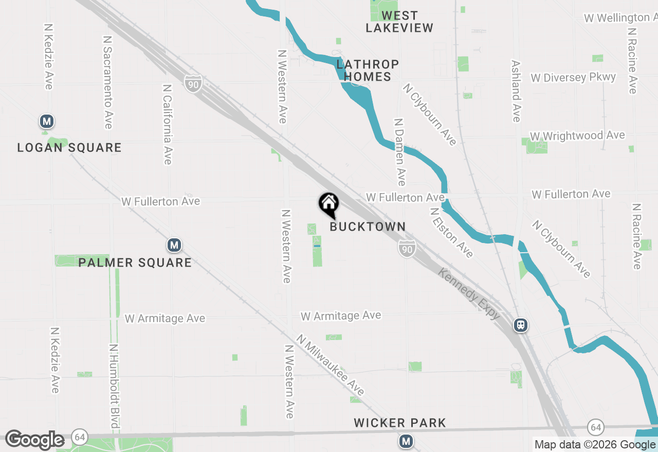 Map of 2235 W Belden Avenue #1, Chicago, IL 60647