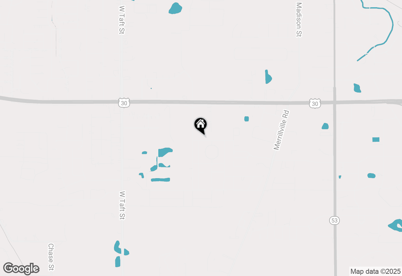 Map of 1480 W 82nd Place, Merrillville, IN 46410