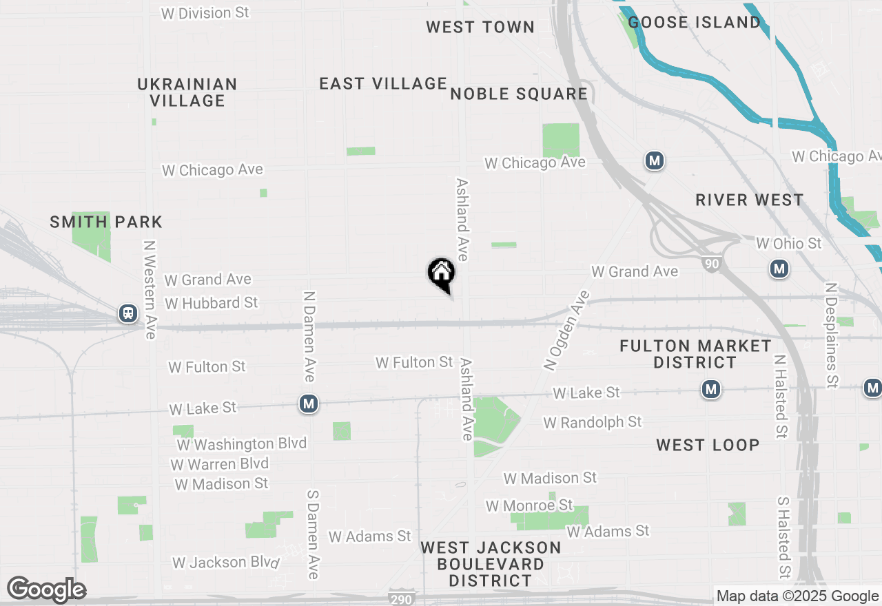 Map of 1639 W Hubbard Street, Chicago, IL 60622