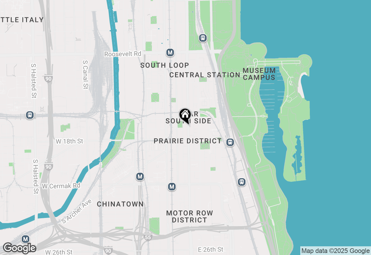 Map of 1620 S Michigan Avenue #808, Chicago, IL 60616
