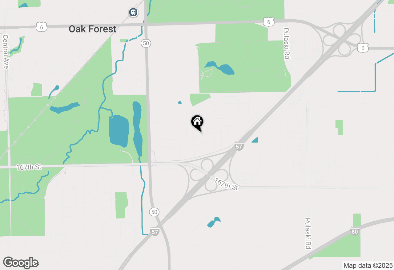 Map of 4436 Richard Avenue, Oak Forest, IL 60452