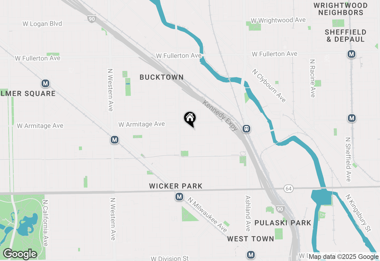 Map of 1933 N Winchester Avenue #3, Chicago, IL 60622