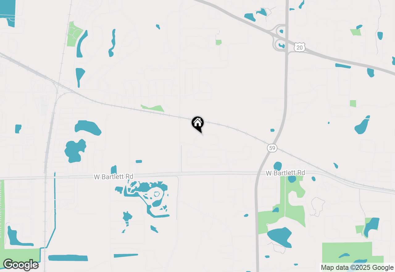 Map of 1276 Wild Tulip Circle, Bartlett, IL 60103