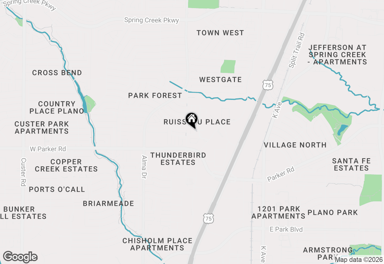 Map of 3404 Napolean Court, Plano, TX 75023