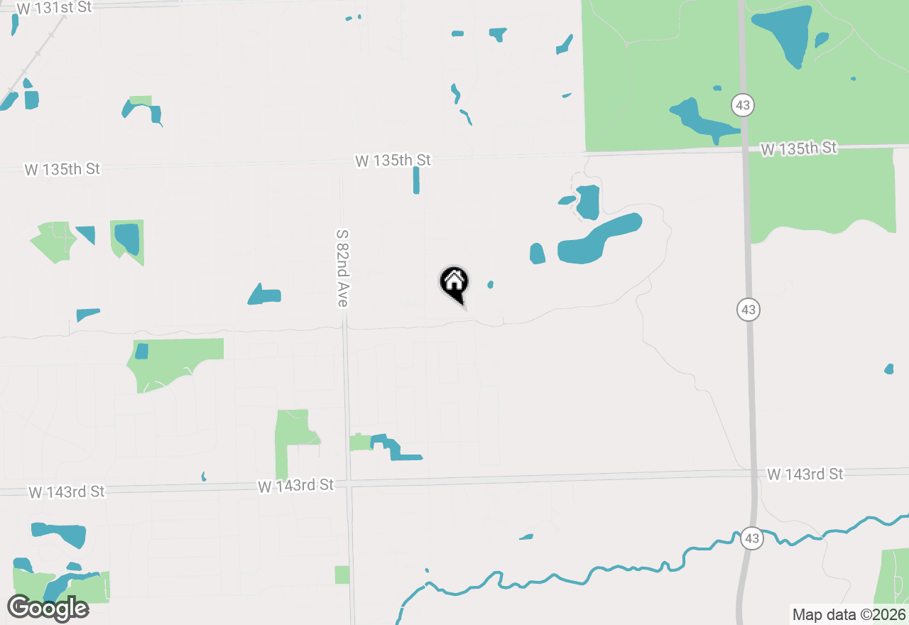 Map of 7920 W 139th Street, Orland Park, IL 60462