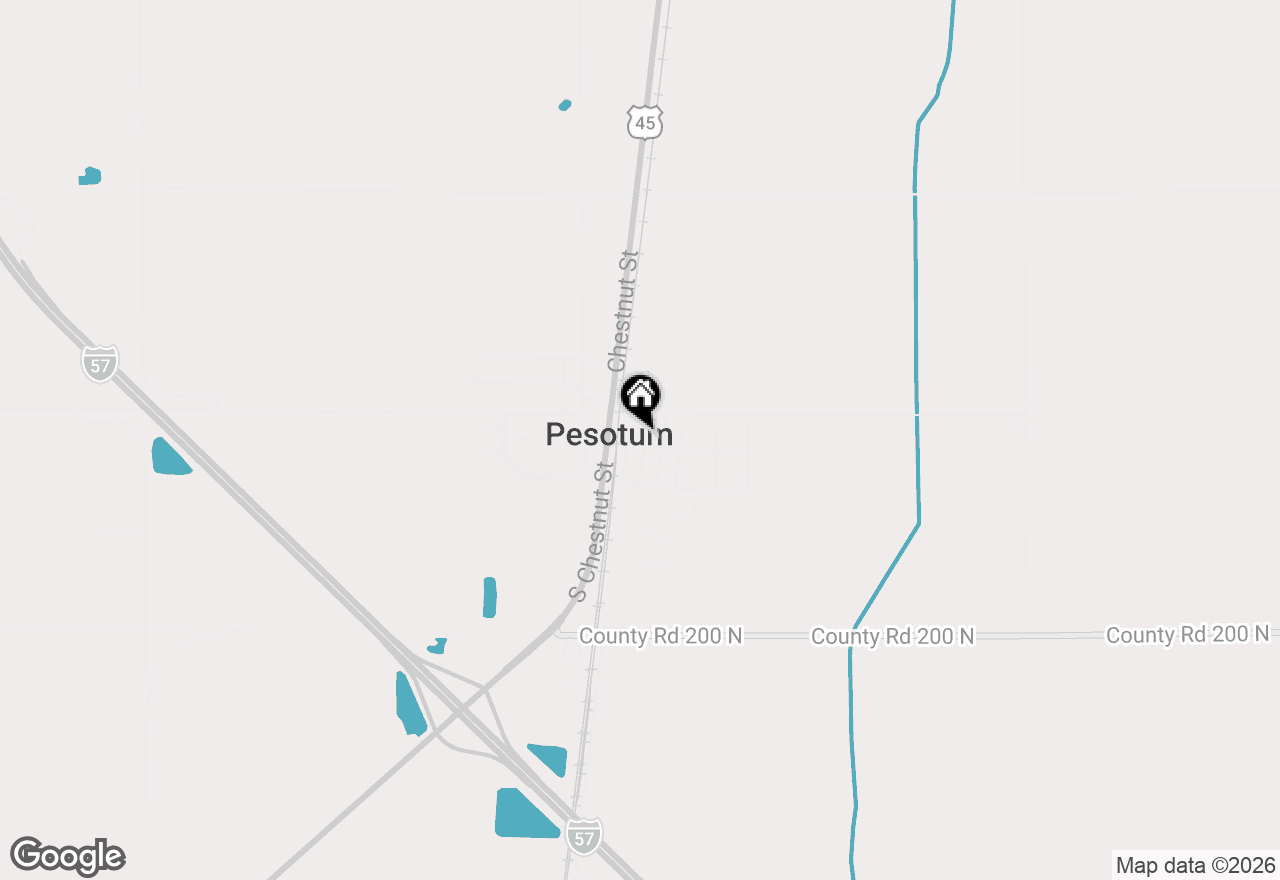 Map of 102 E Lincoln Street, Pesotum, IL 61863