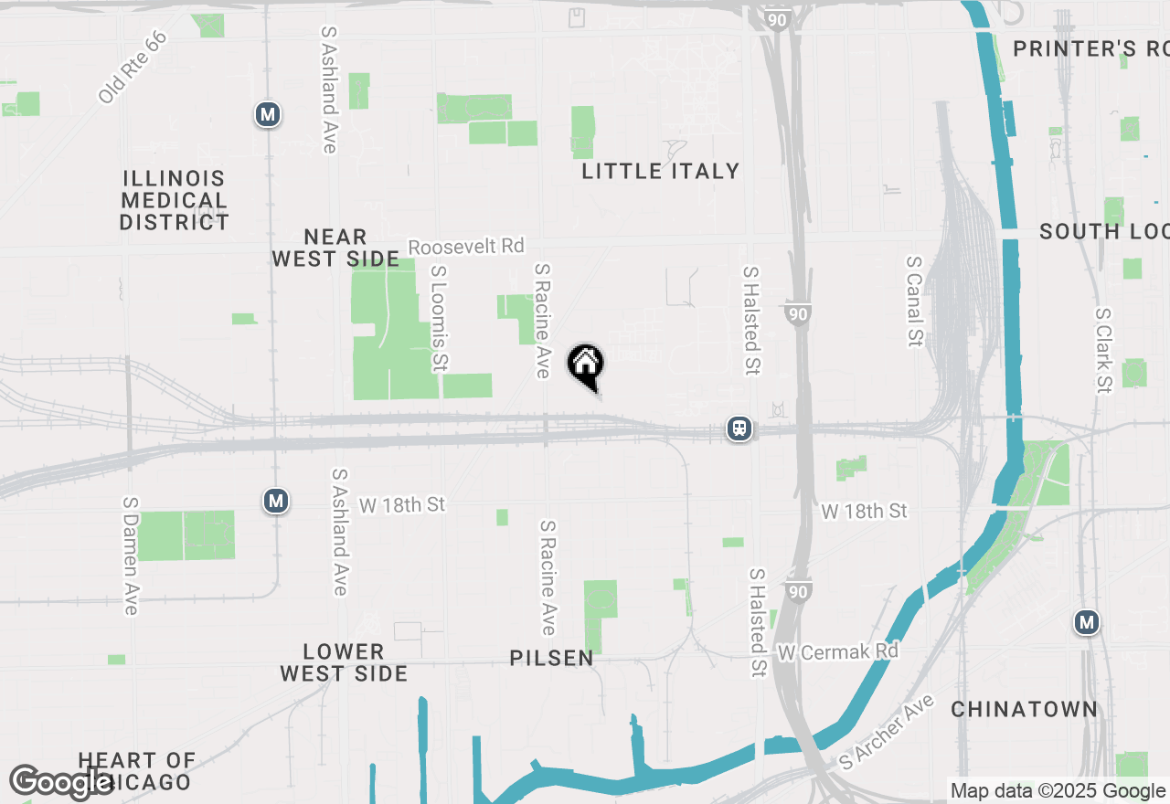 Map of 1111 W 15th Street #228, Chicago, IL 60608