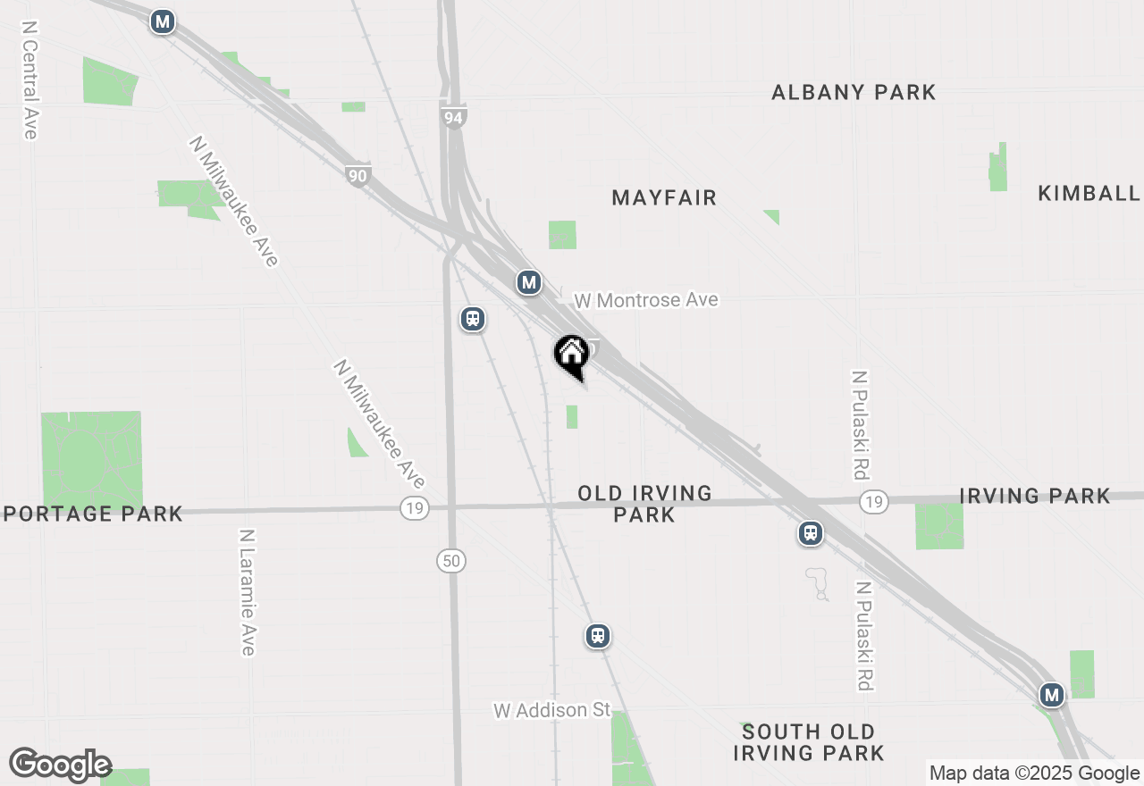 Map of 4512 W Hutchinson Street, Chicago, IL 60641