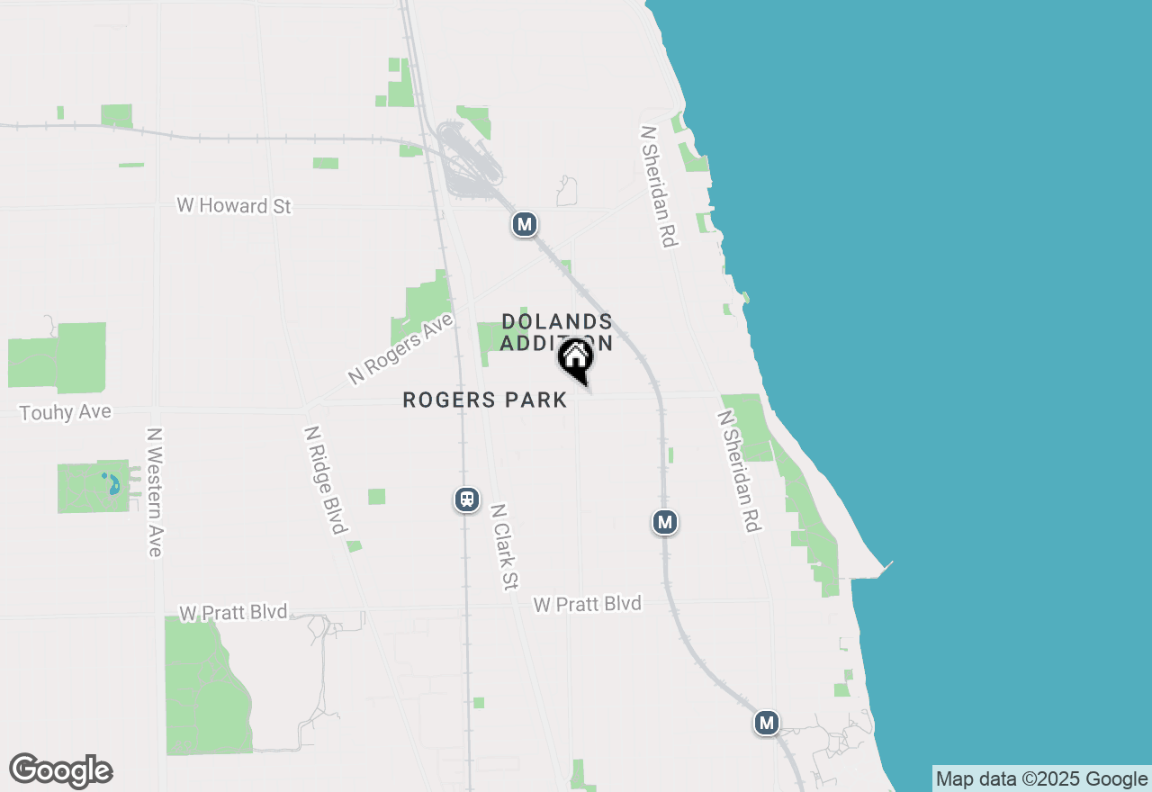 Map of 7204 N Ashland Boulevard #A, Chicago, IL 60626