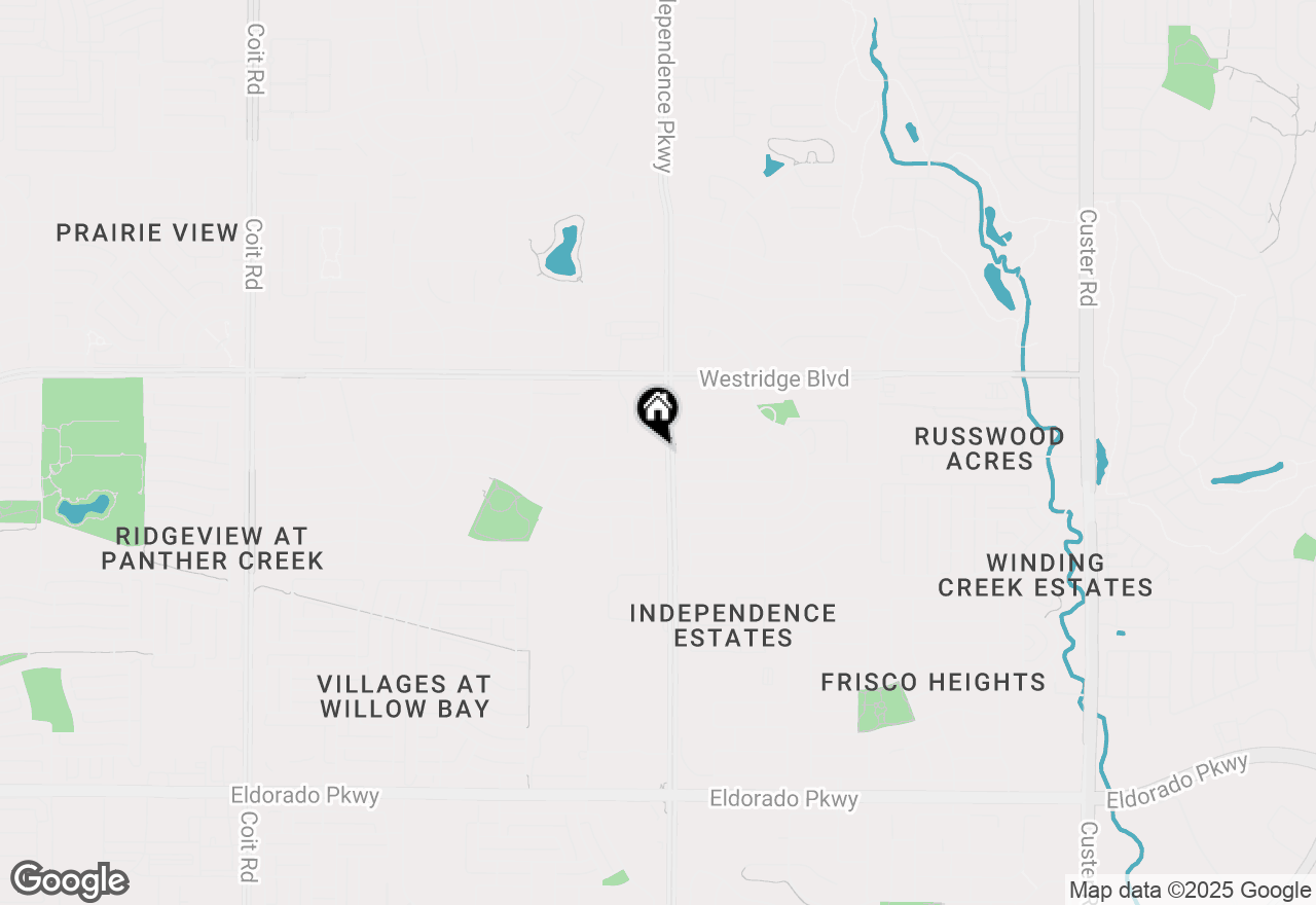 Map of 10004 Coolidge Drive, Mckinney, TX 75072