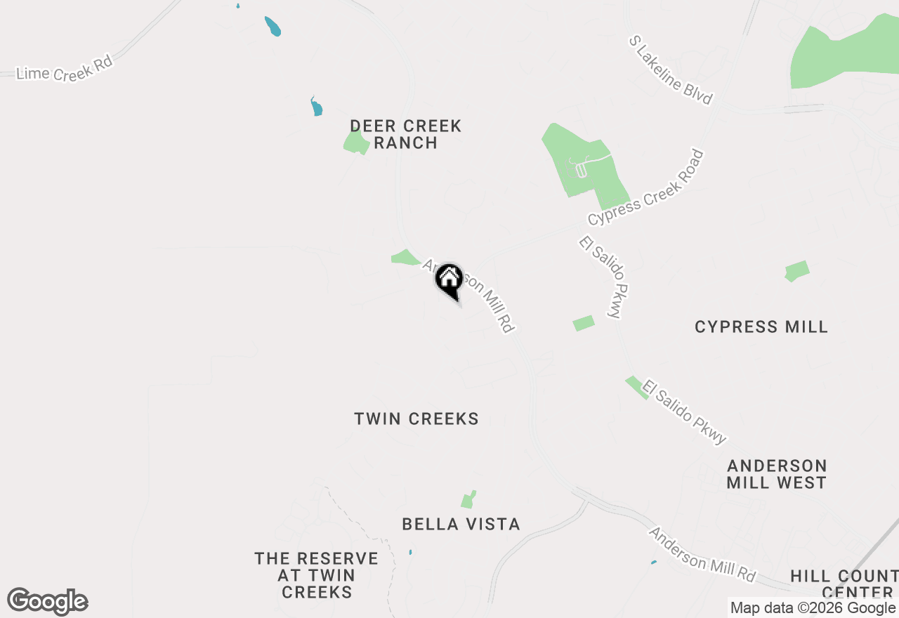 Map of 2105 Bindon Dr, Cedar Park, TX 78613