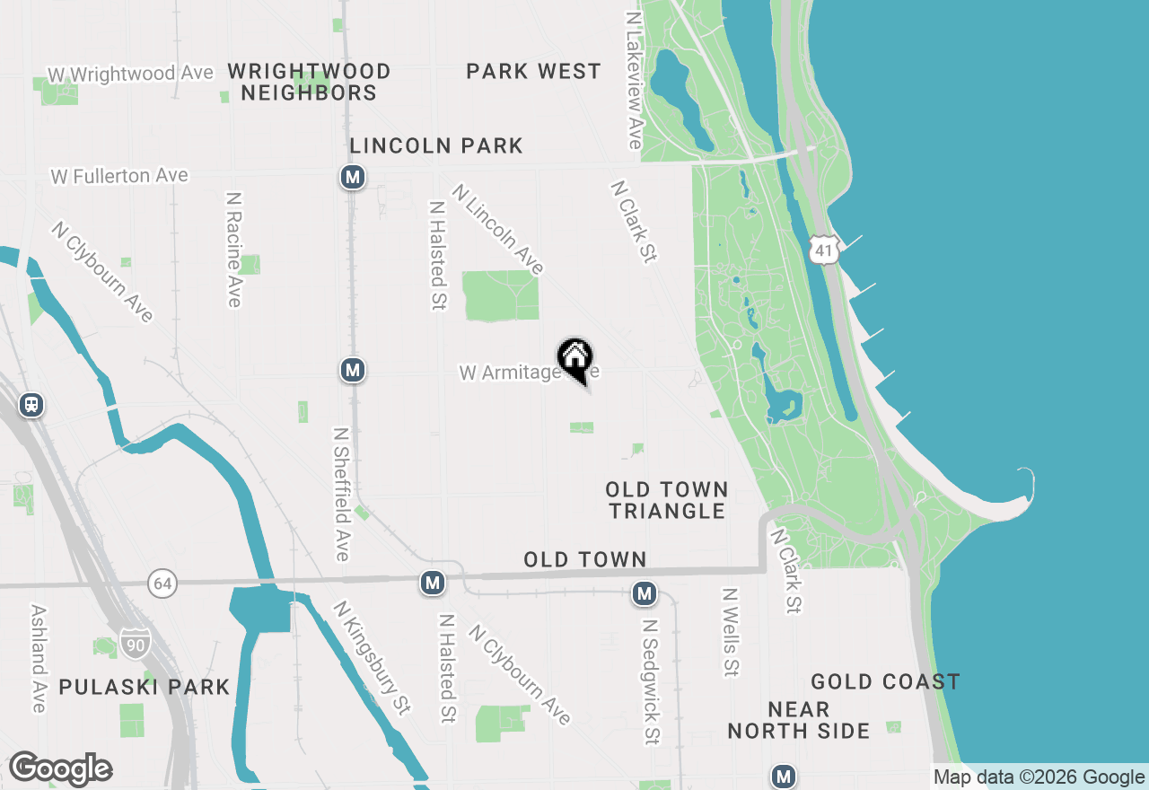 Map of 1931 N Mohawk Street, Chicago, IL 60614