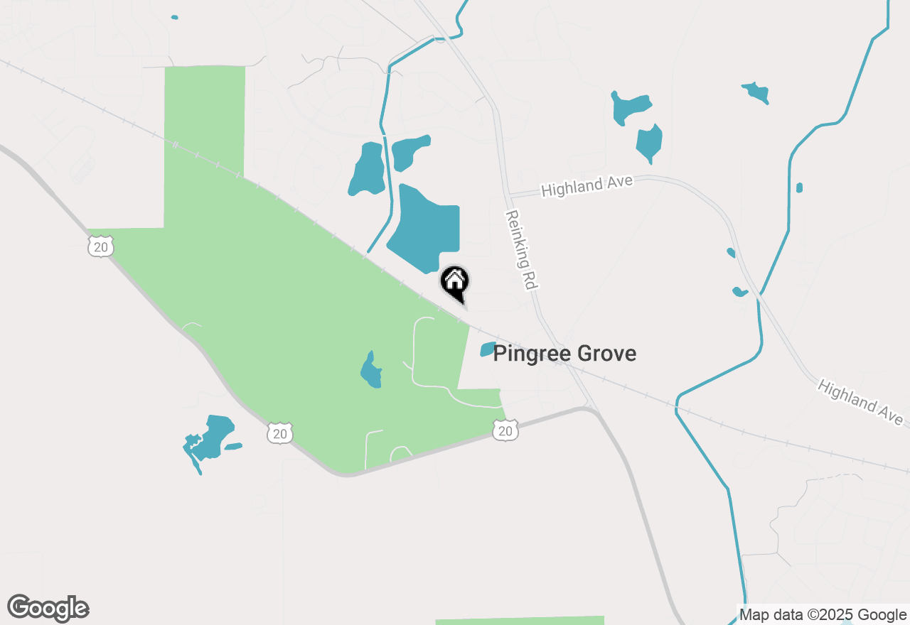 Map of 347 Norfolk Lane, Pingree Grove, IL 60140