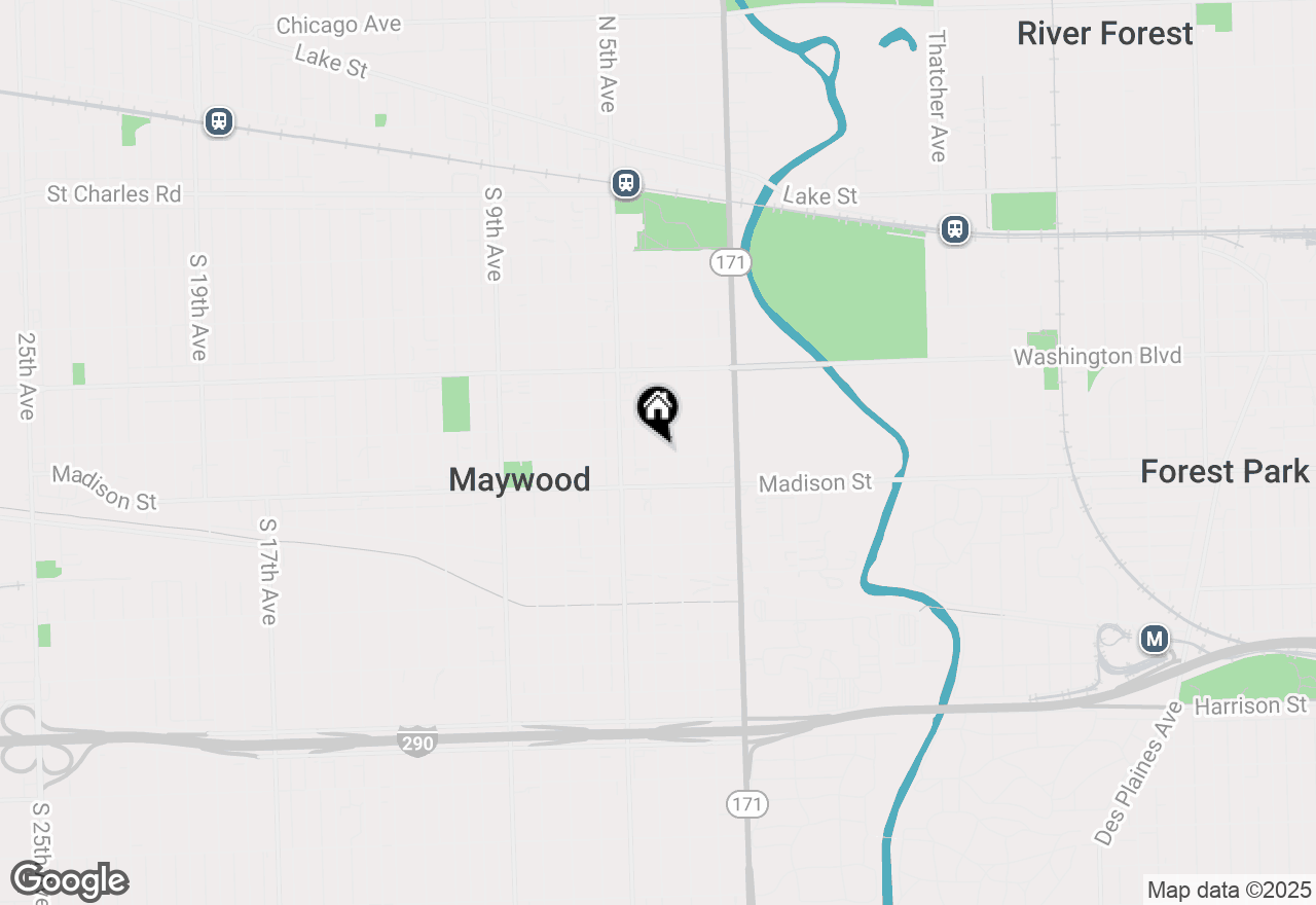 Map of 819 S 4th Avenue, Maywood, IL 60153