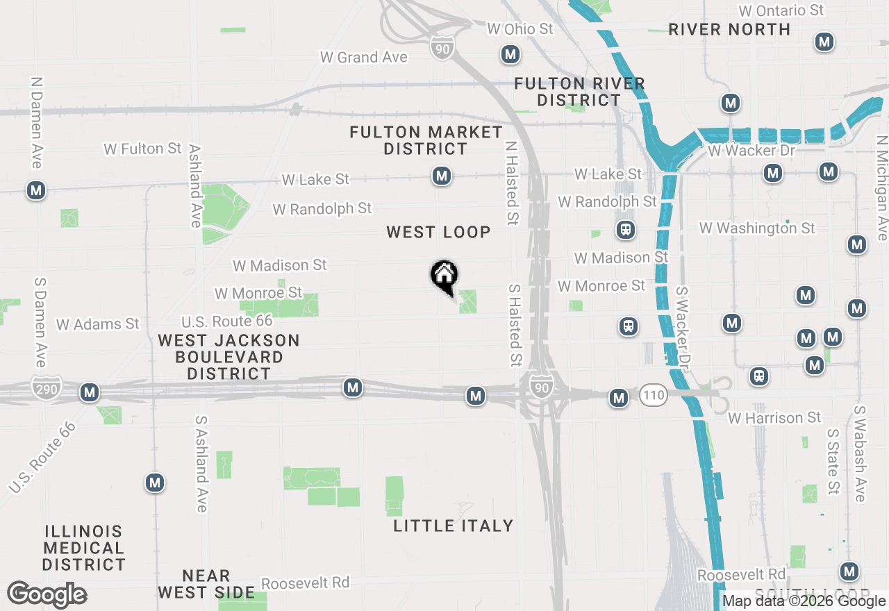 Map of 111 S Morgan Street #703, Chicago, IL 60607
