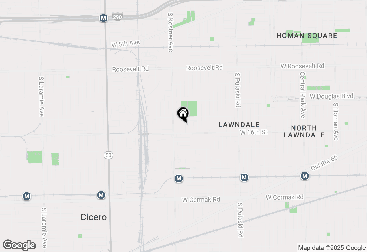 Map of 1531 S Kolin Avenue, Chicago, IL 60623