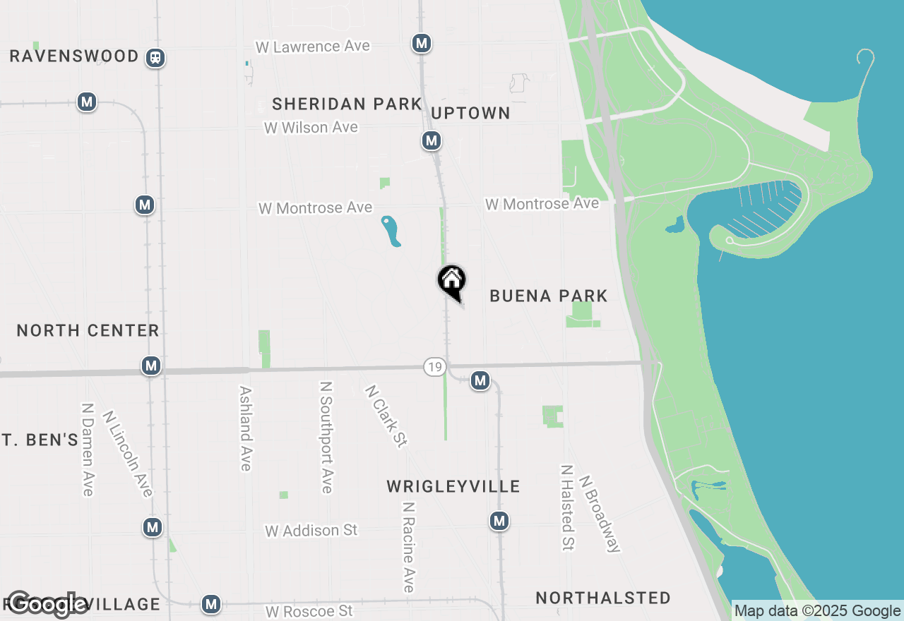 Map of 4108 N Kenmore Avenue #2N, Chicago, IL 60613