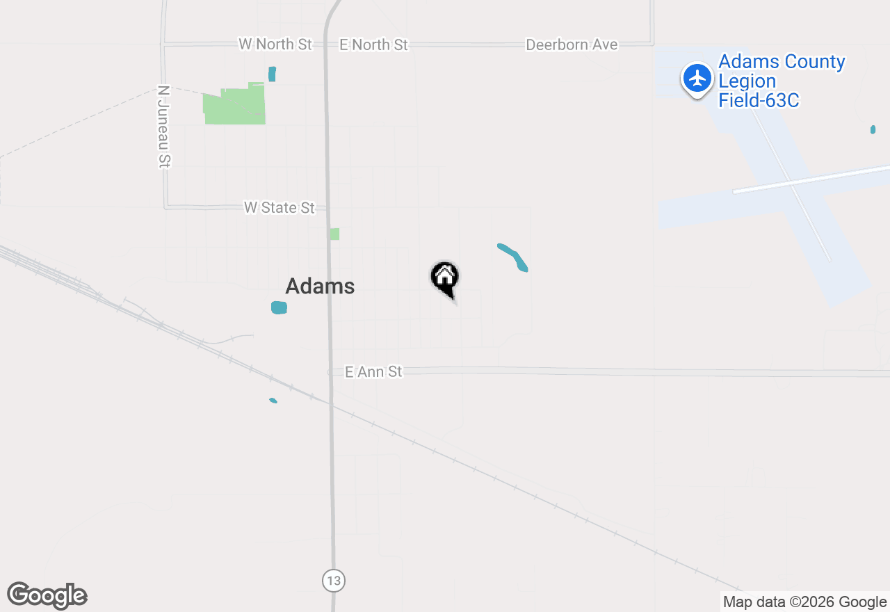 Map of 224 S Watts Street, Adams, WI 53910