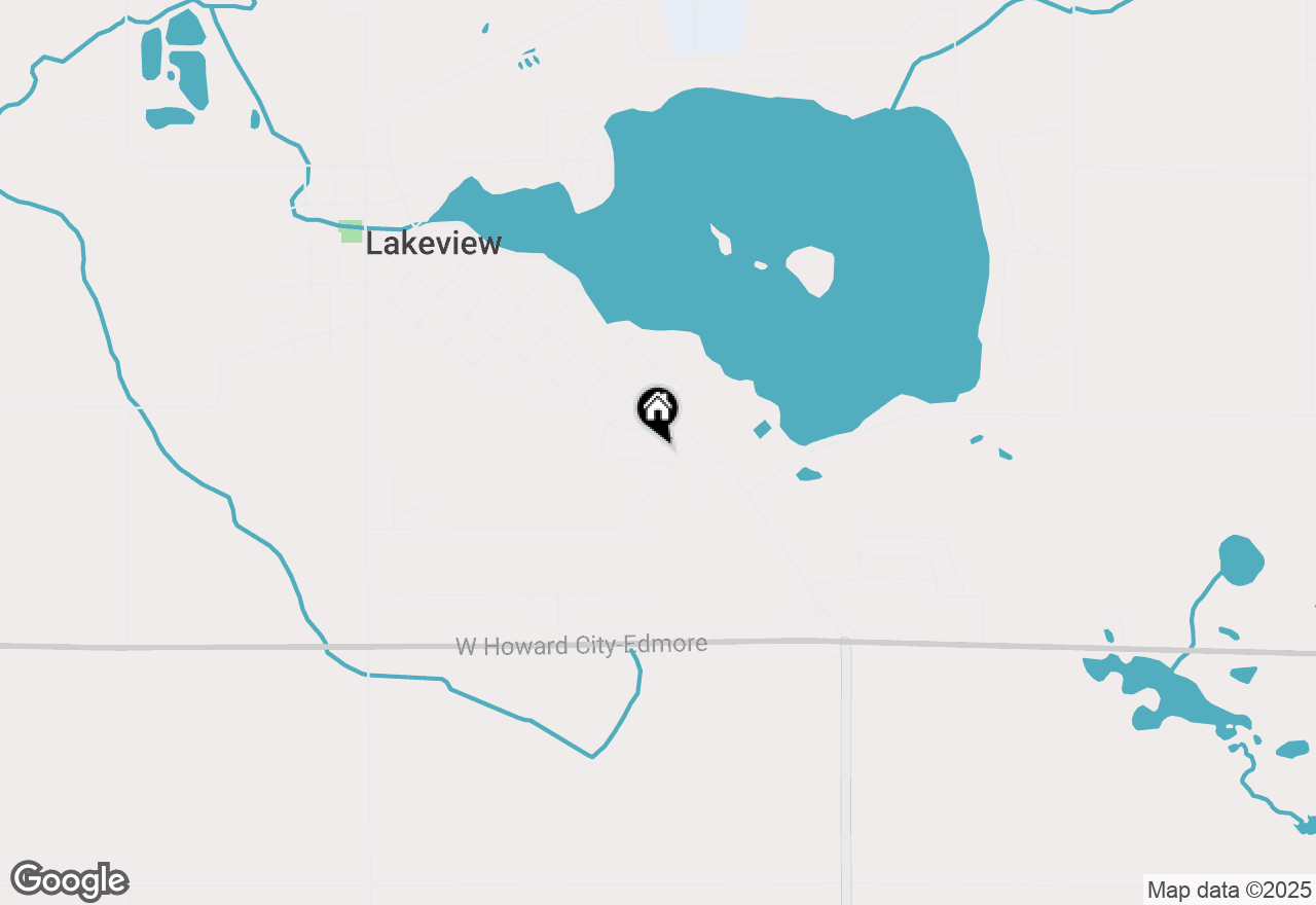 Map of 1015 Pearl Street, Lakeview, MI 48850