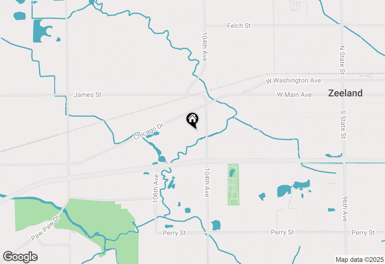Map of 10503 Paw Paw Drive, Zeeland, MI 49464