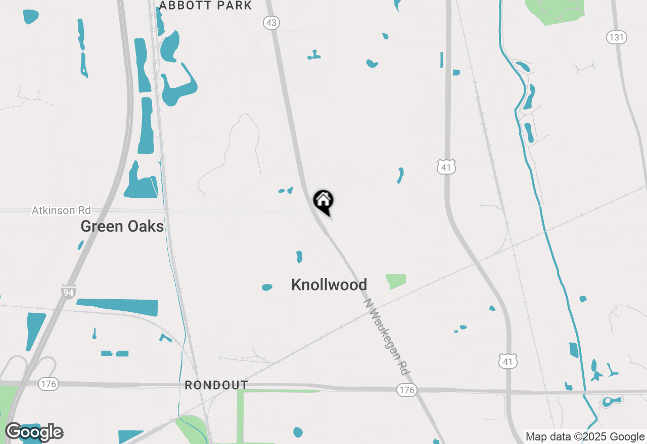 Map of 519 N Waukegan Road, Lake Bluff, IL 60044