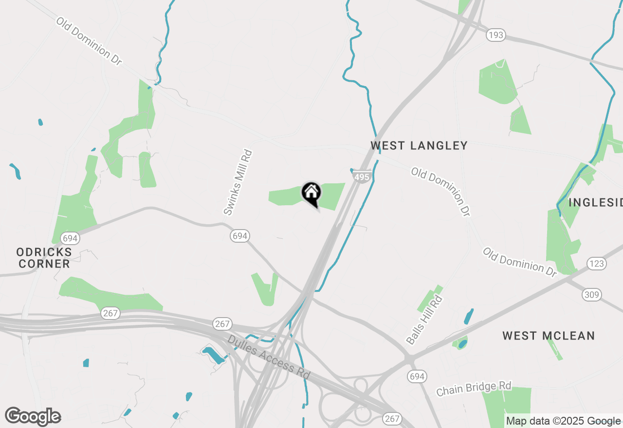 Map of 1203 S Huntress Court, Mclean, VA 22102