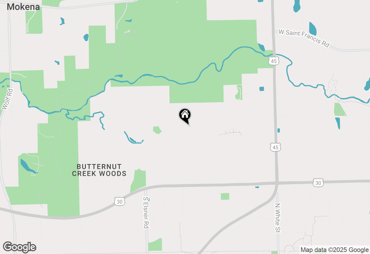 Map of 725 Birchwood Road, Frankfort, IL 60423