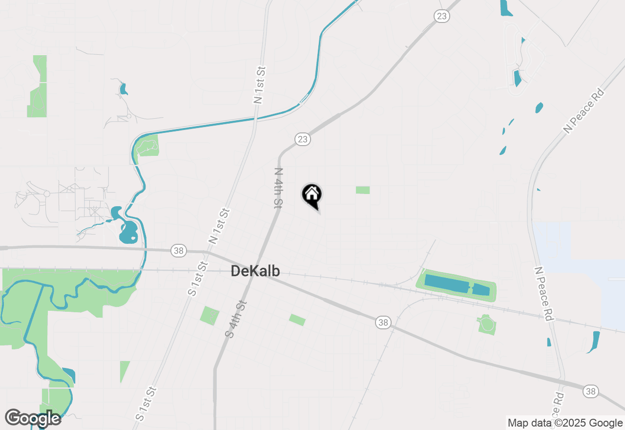 Map of 512 N 6th Street, Dekalb, IL 60115