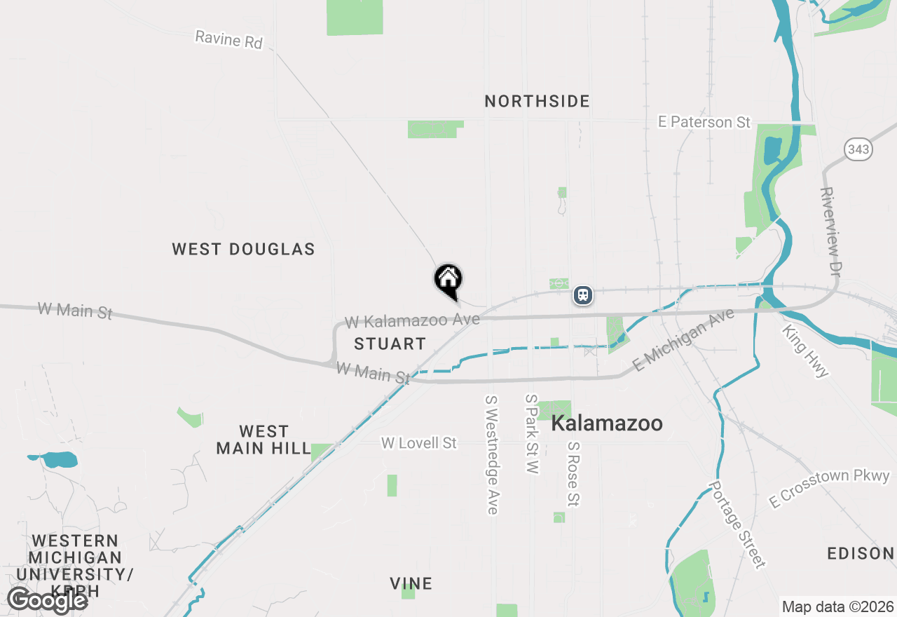 Map of 622 W Kalamazoo Avenue, Kalamazoo, MI 49007