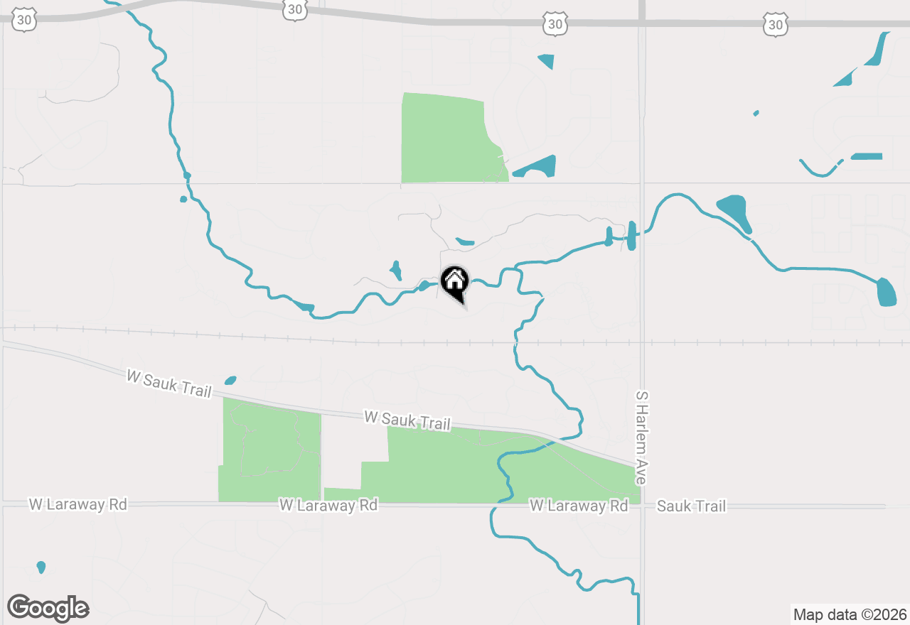 Map of 544 Aberdeen Road, Frankfort, IL 60423