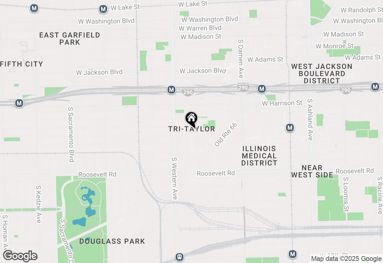 Map of 823 S Oakley, Chicago, IL 60612