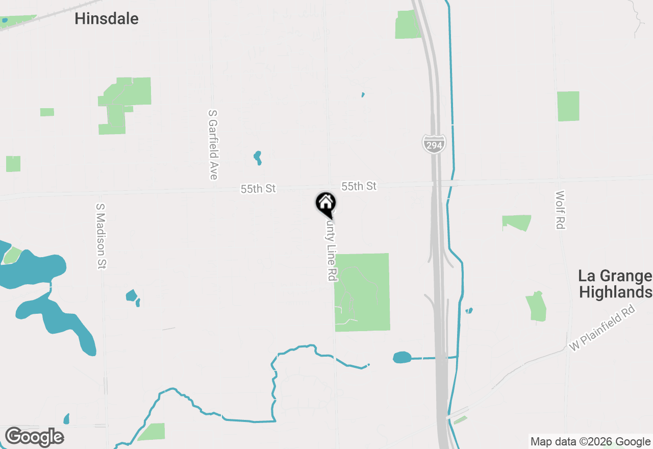 Map of 5612 S County Line Road, Hinsdale, IL 60521