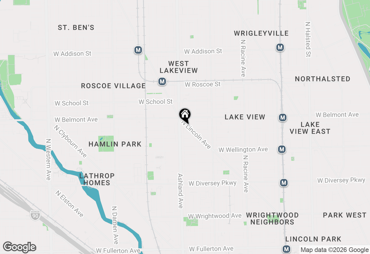 Map of 3144 N Lincoln Avenue #2, Chicago, IL 60657