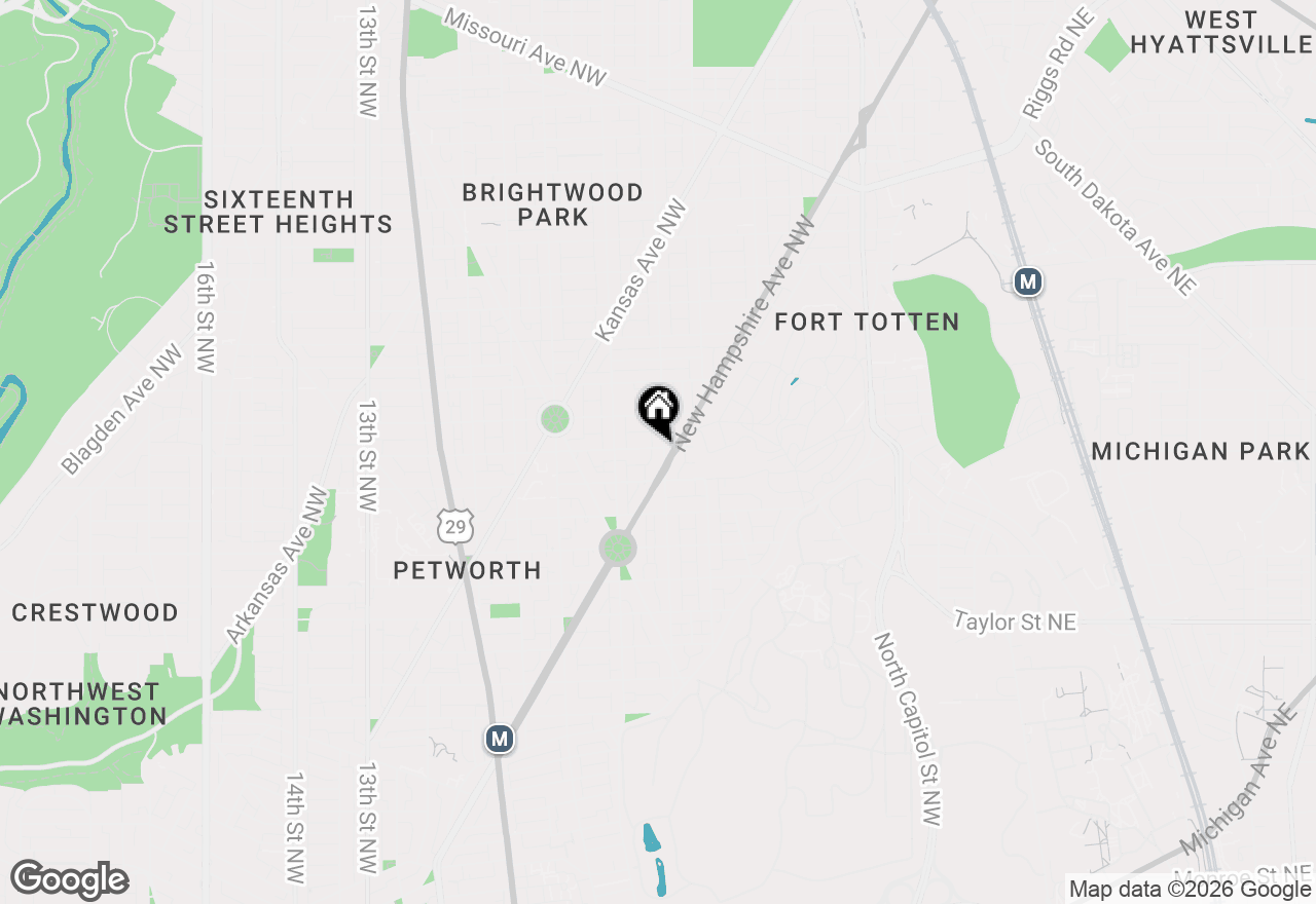 Map of 4528 4th Street Nw, Washington, DC 20011