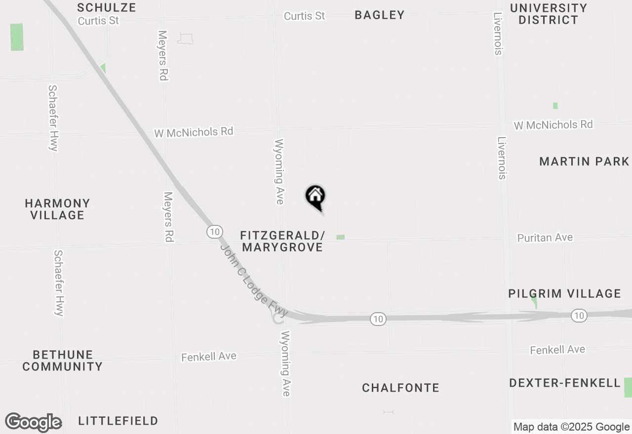 Map of 16207 Wisconsin Street, Detroit, MI 48221