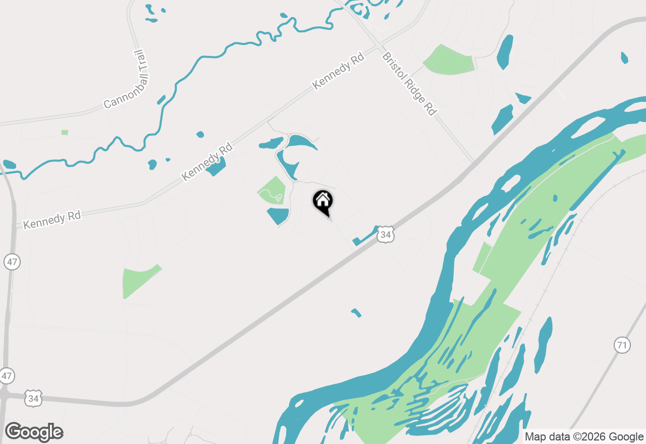Map of 1476 Orchid Street, Yorkville, IL 60560