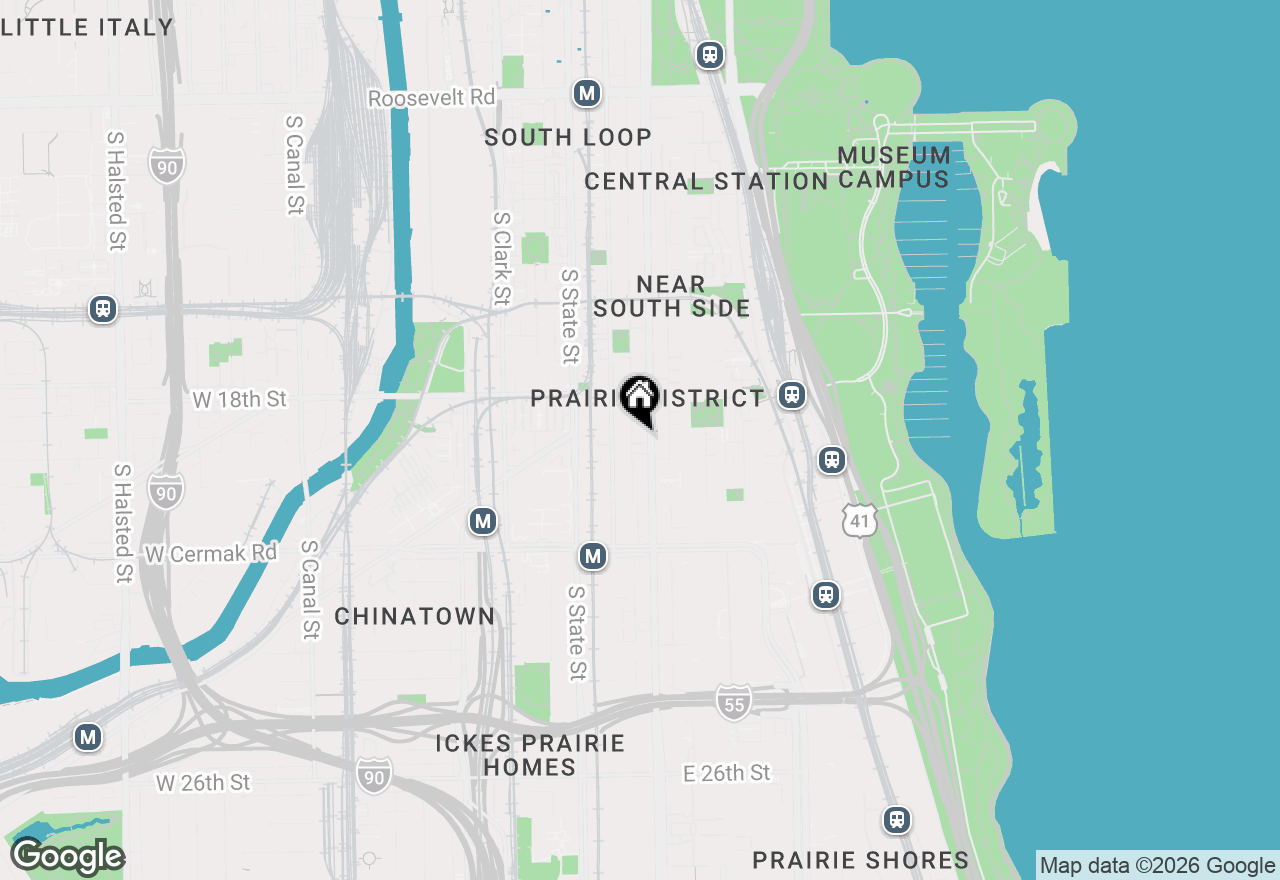 Map of 1910 S Michigan Avenue #302, Chicago, IL 60616