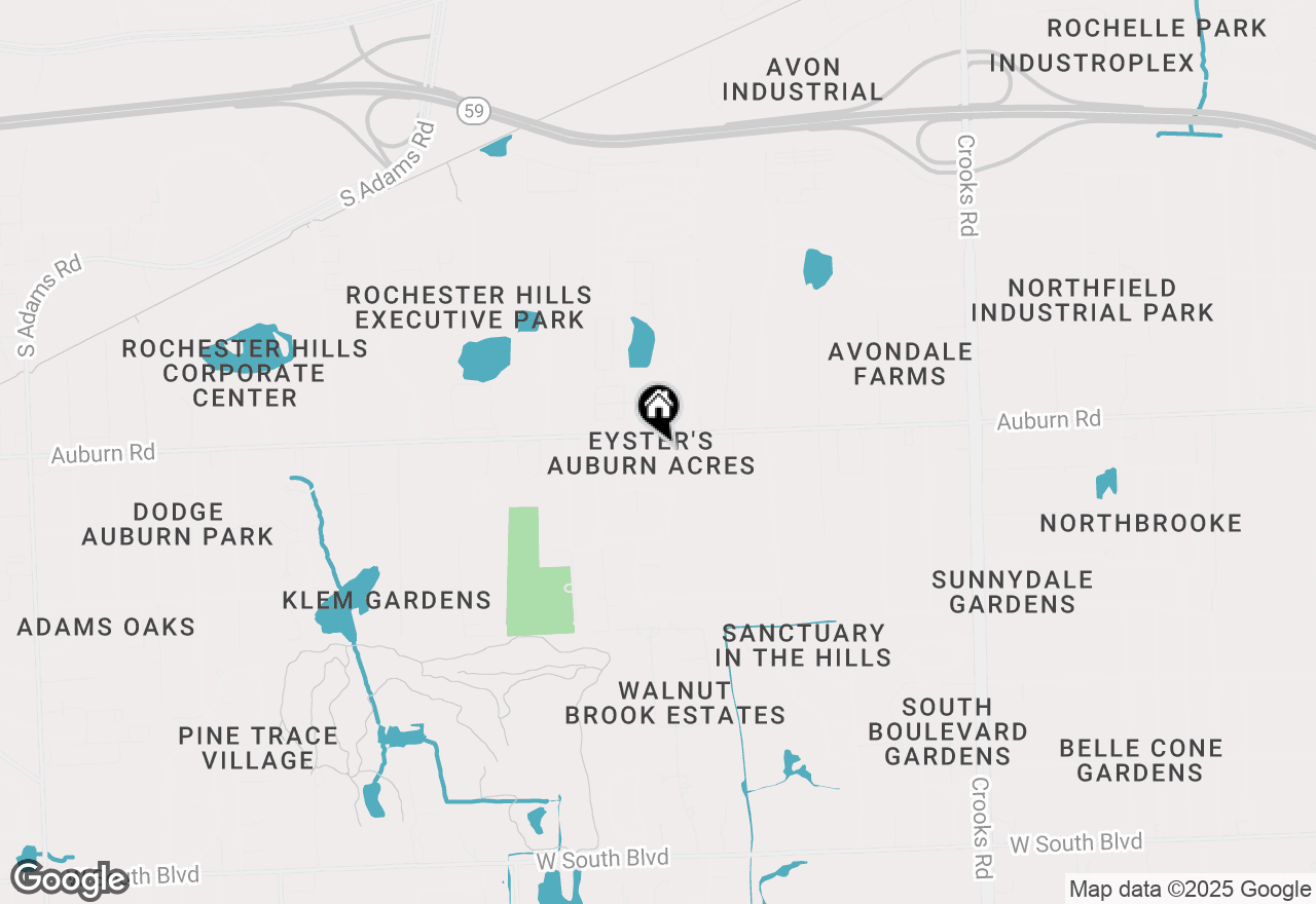 Map of 2575 W Auburn Road, Rochester Hills, MI 48309