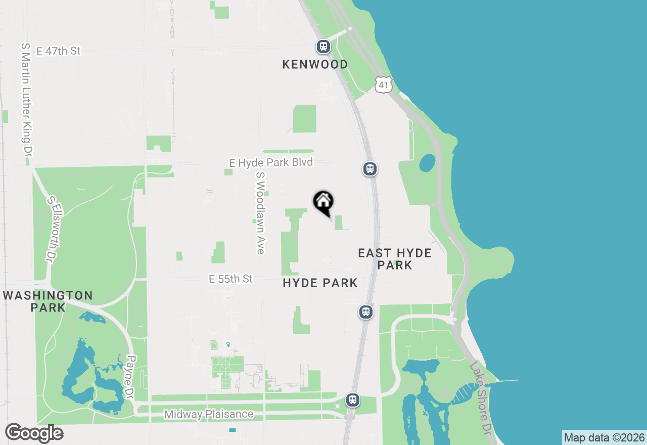 Map of 5333 S Dorchester Avenue #3A, Chicago, IL 60615