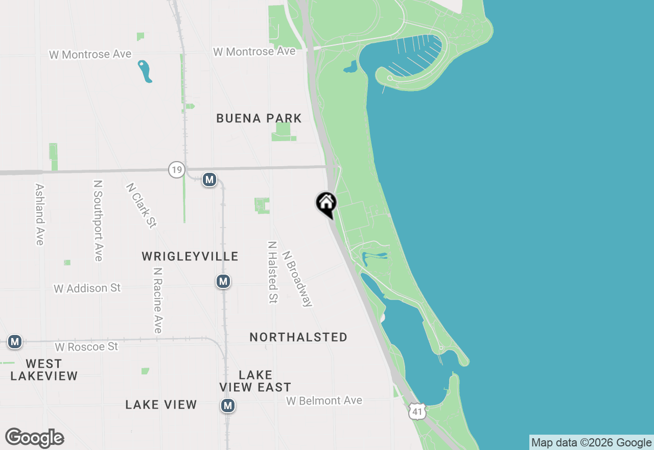 Map of 3700 N Lake Shore Drive #104, Chicago, IL 60613