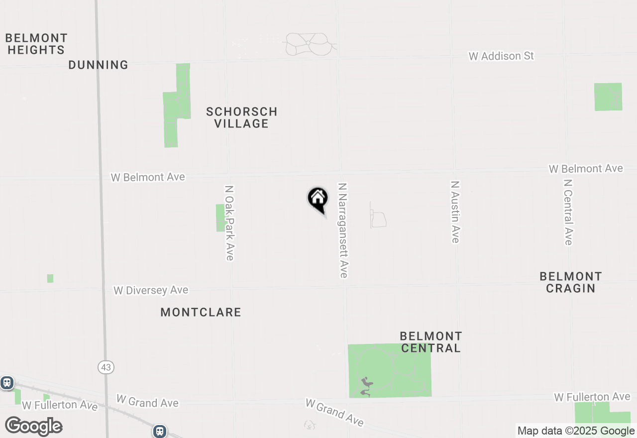 Map of 3023 N Natchez Avenue, Chicago, IL 60634